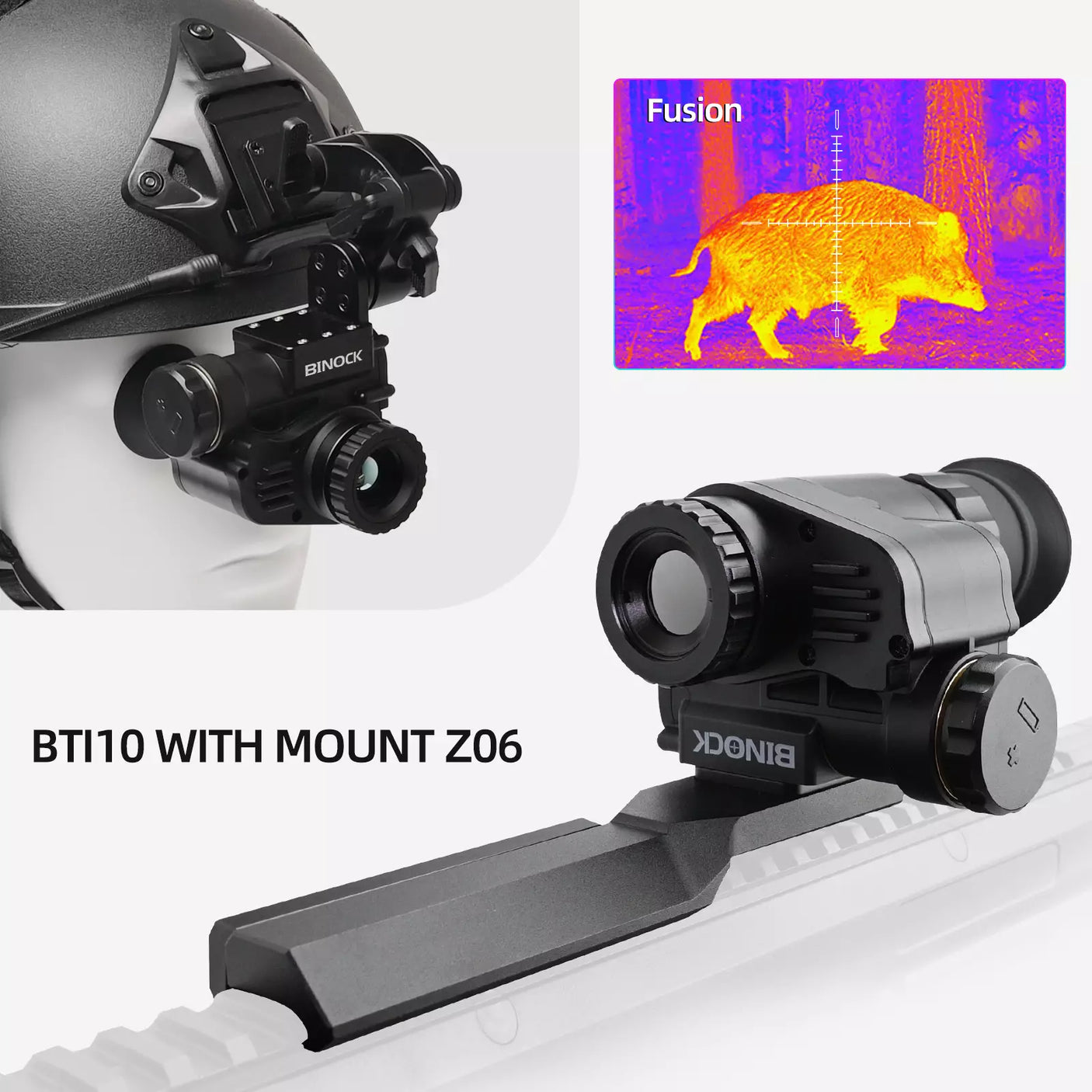 binock thermal imaging camera with mount Z06