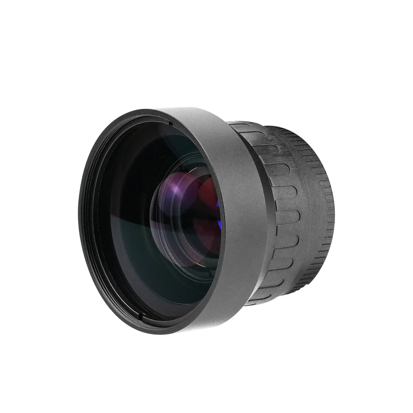 Wide-angle lens on a white background