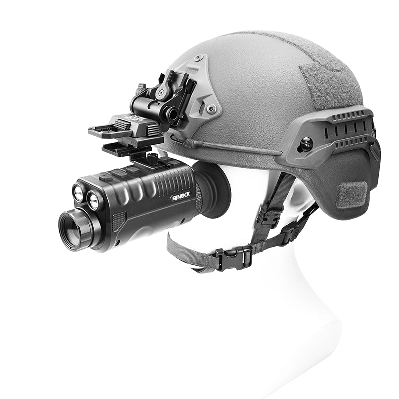 Tactical helmet with night vision goggles on a white background the best night vision monocular infrared