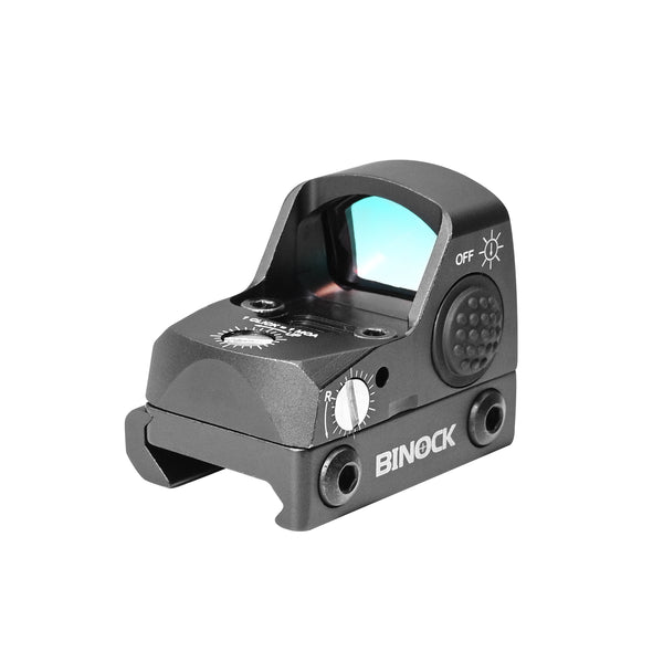 BINOCK red dot sight on a white background