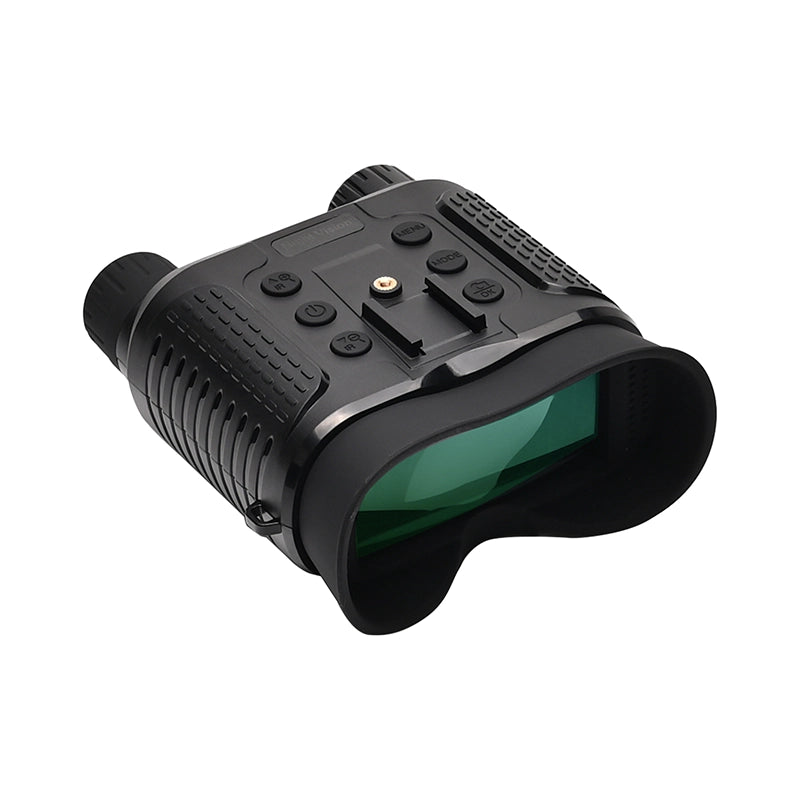 Black night vision binoculars and goggles device on a white background