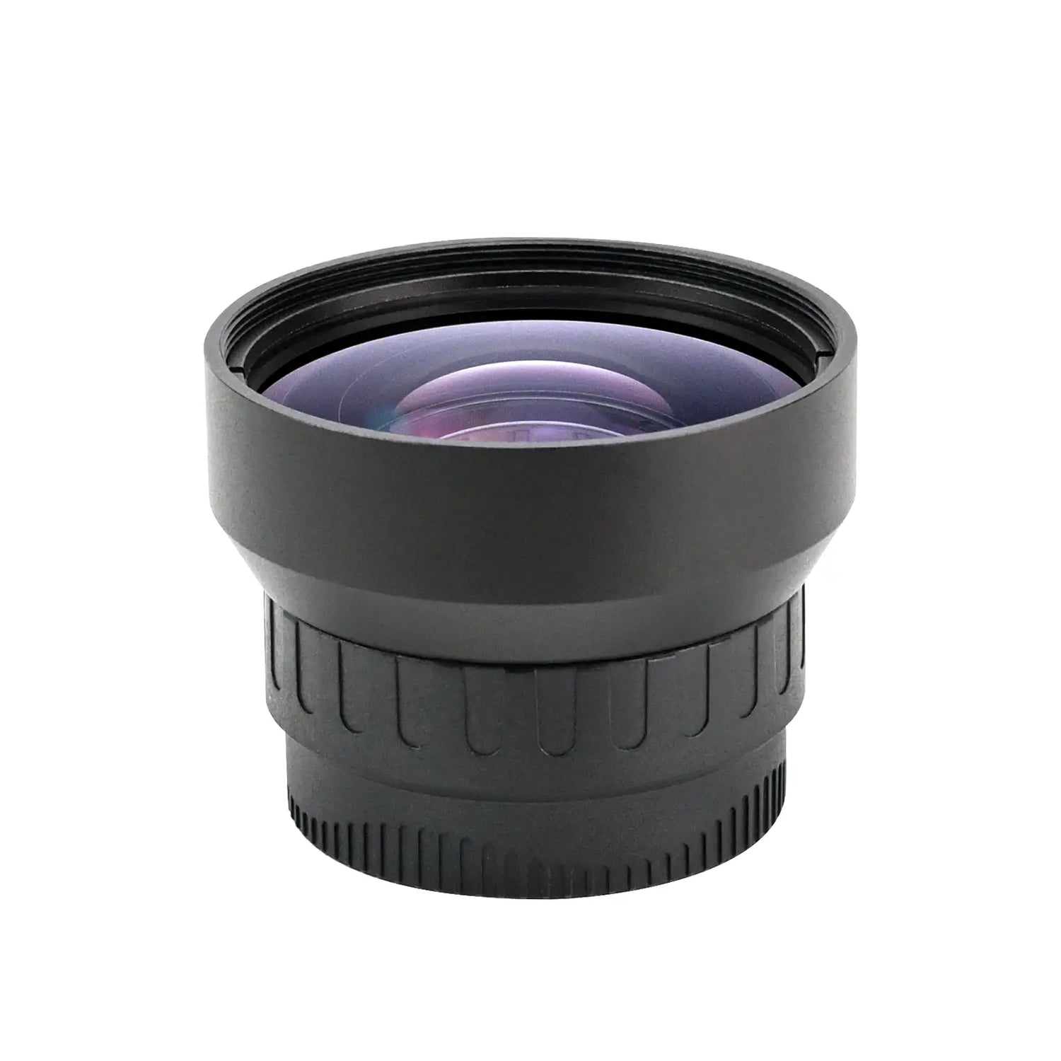 Camera lens on a white background
