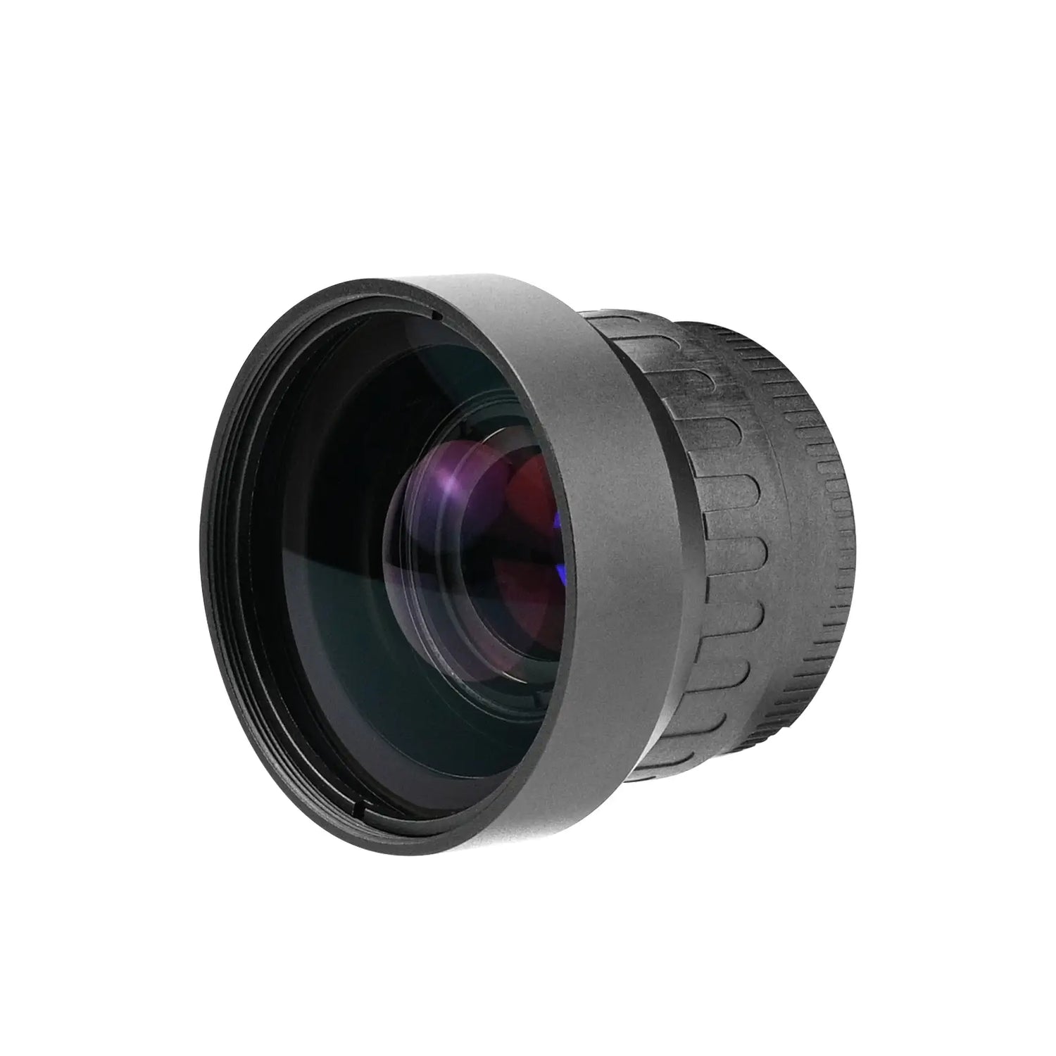 Wide-angle lens on a white background