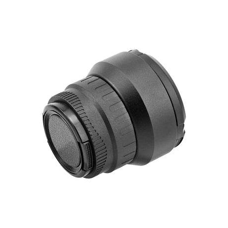 Camera lens on a white background